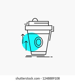 product, promo, coffee, cup, brand marketing Line Icon