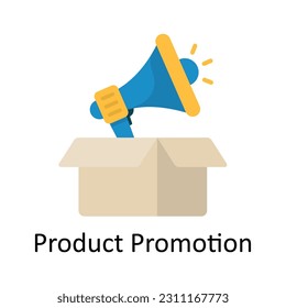 Product Promotion Vector  Flat Icon Design illustration. Ecommerce and shopping Symbol on White background EPS 10 File