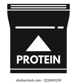 Product protein icon simple vector. Sport container. Gym food