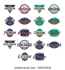 product quality badge set