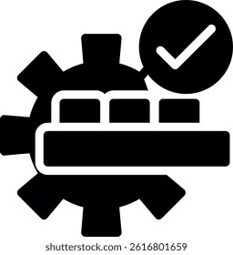 Product Quality Glyph Vector Icon Design