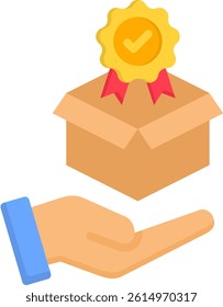 Product Quality Icon Flat Vector Illustration