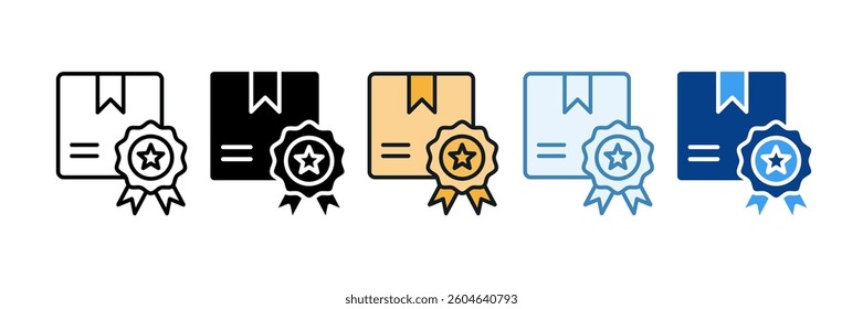 Product Quality Icon Set Multiple Style Collection