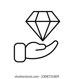 Ilustración de material vectorial de icono de calidad de producto.