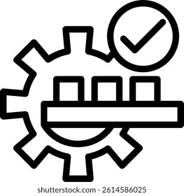 Product Quality Line Vector Icon Design