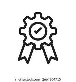 Icono de contorno de Vector de calidad de Producto. Archivo EPS 10 