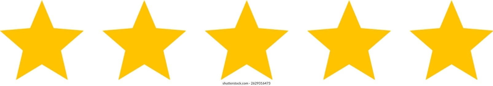 Product rating PNG, Five star customer product rating flat icon for apps and websites, minimalistic,