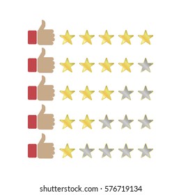 product rating star vector