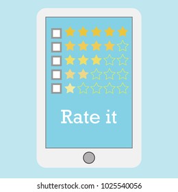 product rating. vector . eps 10