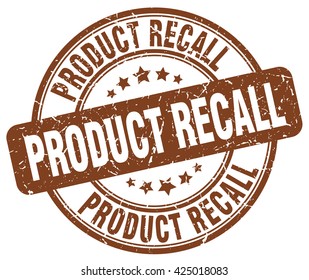 Product Recall. Stamp