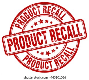 Product Recall. Stamp