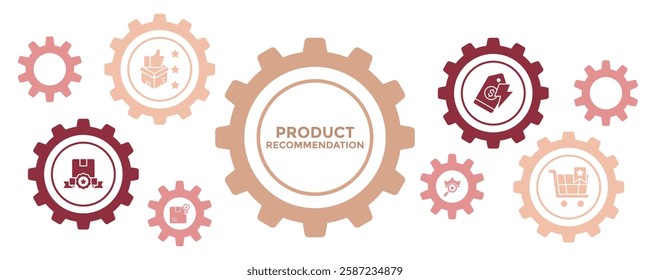 Product Recommendation Banner Icon. Vector Illustration For Business Corporate