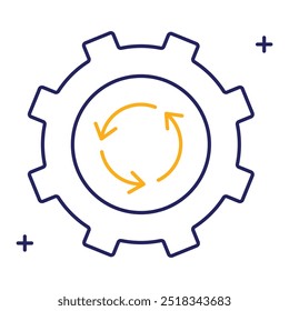 Produktumbau und Reverse Engineering Icon, Systemzusammenbruch, Technologie, Software-Dekonstruktion, technische Analyse