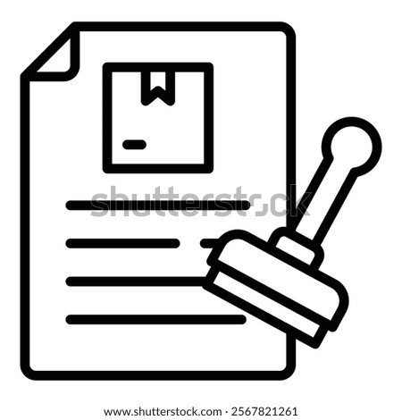 Product Registration Icon Element For Design