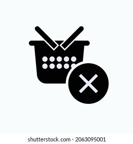 Product Rejected Icon. Quality Control Output Symbol  - Vector