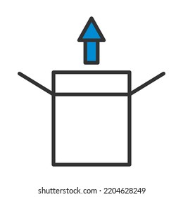Product Release Icon. Editable Bold Outline With Color Fill Design. Vector Illustration.