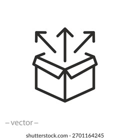 Signo de Web de línea de icono de Autorización de Producto