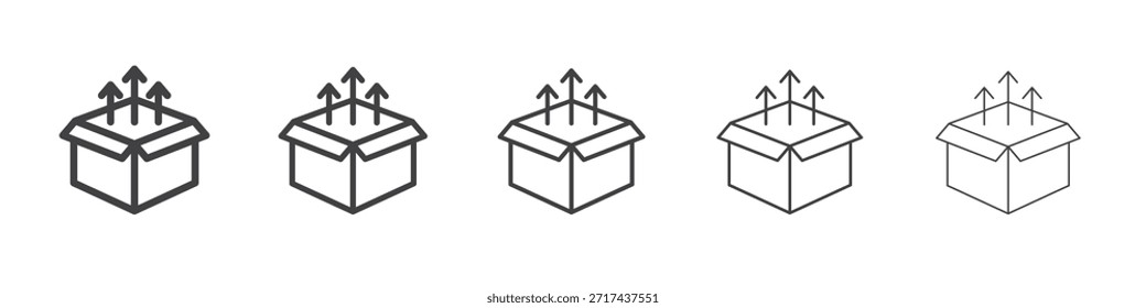 Icono de Autorización de Producto en el concepto de trazos lineales