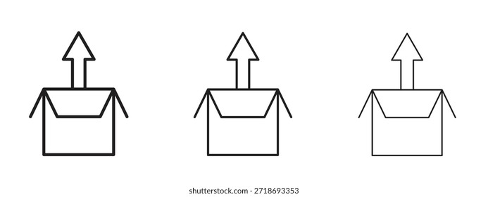 Conjunto de pictogramas negros con logotipo de Autorización de Producto. arte de contorno de línea delgada.