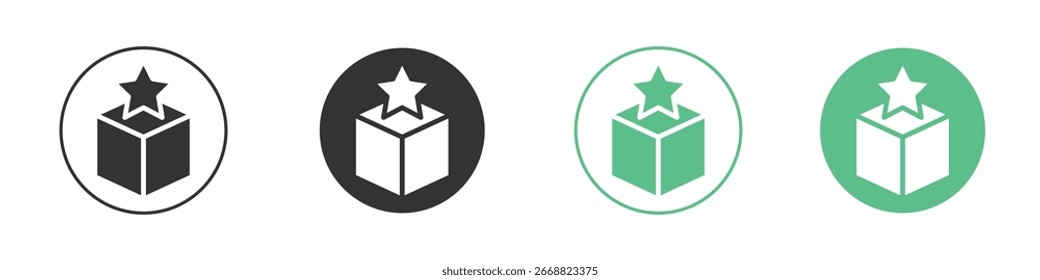 Icono de Autorización de Producto Conjunto de iconos de Vector de línea plana mínima.