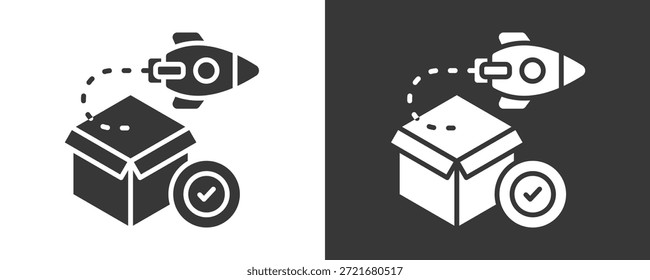 Conjunto De Iconos De Autorización De Producto Colección De Vector Aislada En Blanco Y Negro