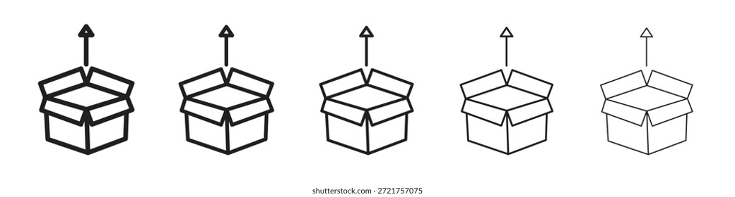 Icono de Autorización de Producto. Estilo de contorno simple. Elementos gráficos.