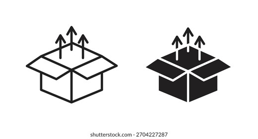 Icono de Autorización de Producto en trazo delgado y estilo plano.