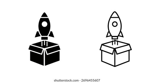 Icono de conjunto de Autorización de Producto aislado sobre fondo blanco.