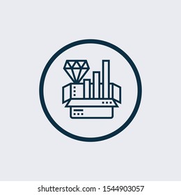 Product release vector icon on white background. Product release modern icon for graphic and web design. Product release icon sign for logo, website, app