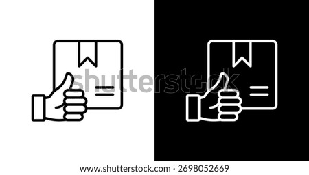Product Reliability White Icon Set Design