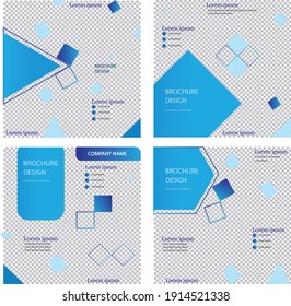 Product Representation Banner Template With Blue Color, Editable And Suitable For Social Media Ads.