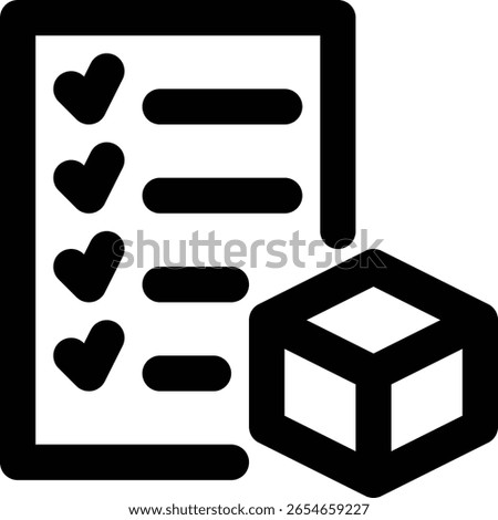 Product Requirement, Document, Product Specification Outline Icon
