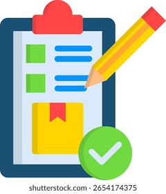 Ícone de requisitos do produto Ilustração de vetor plana