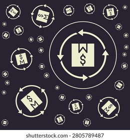 Product Resale trendy vector illustration in flat style ravishing background.eps