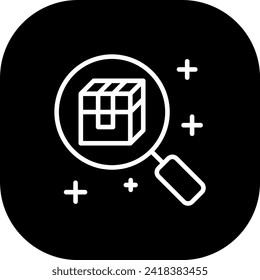 Product research product development icon with black filled line outline style. research, product, analysis, laboratory, science, development, business. Vector Illustration