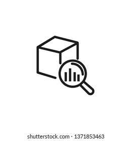 Product research line icon. Marketing, presentation, advertising. Abstract product concept. Vector illustration can be used for topics like promotion, business, development