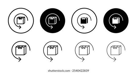 product return Box icon Art design illustration