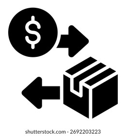 Elemento De Icono De Retorno De Producto Para Diseño