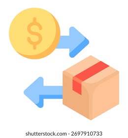 Elemento De Icono De Retorno De Producto Para Diseño