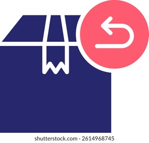 Product Return Icon Fill Vector Illustration