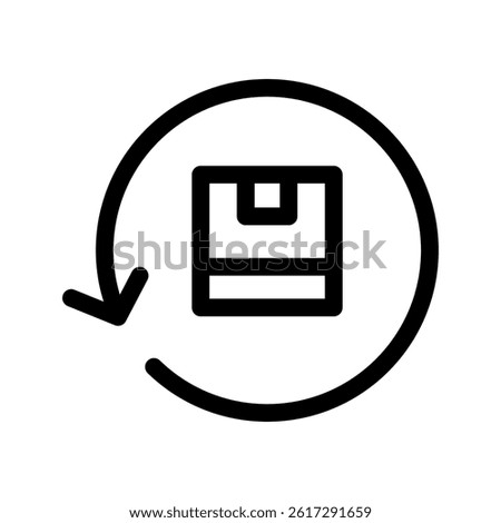Product Return Icon Vector Symbol Design Illustration