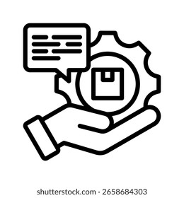 ícone Revisão do Produto linha vetor ilustração