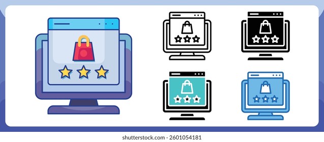 Product Review Multi Style Icon, Digital Marketing