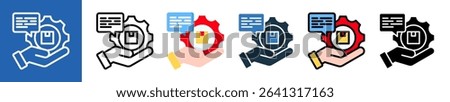 Product Review multiple icon style vector illustration