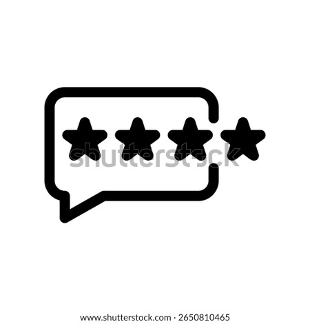 Product Review and Satisfaction Level Icon with Three Stars