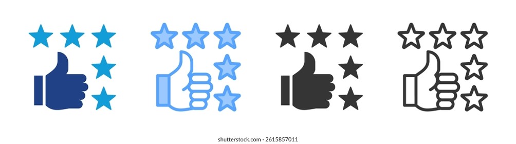 Product Reviews icon set multiple style collection