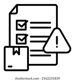 Product Risk Assessment Icon Element For Design