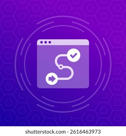 Product roadmap icon for apps or web