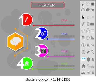 Product roadmap,mind map template business infographics and  icon pack 