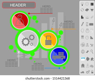 Product roadmap,mind map template business infographics and  icon pack 